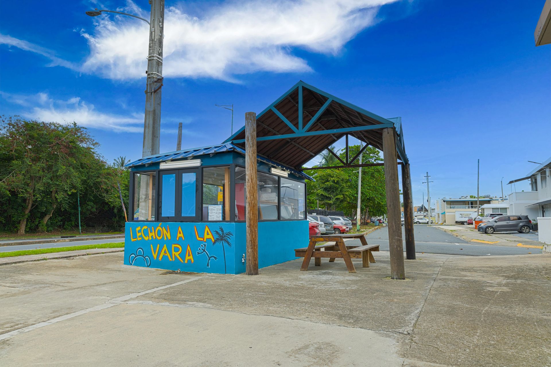 Fotografía comercial de kiosco de comida para negocio en Puerto Rico